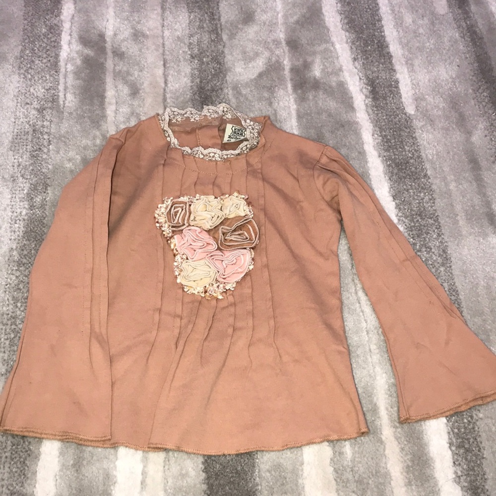 Beetlejuice lace top & denim skirt sz 5/6